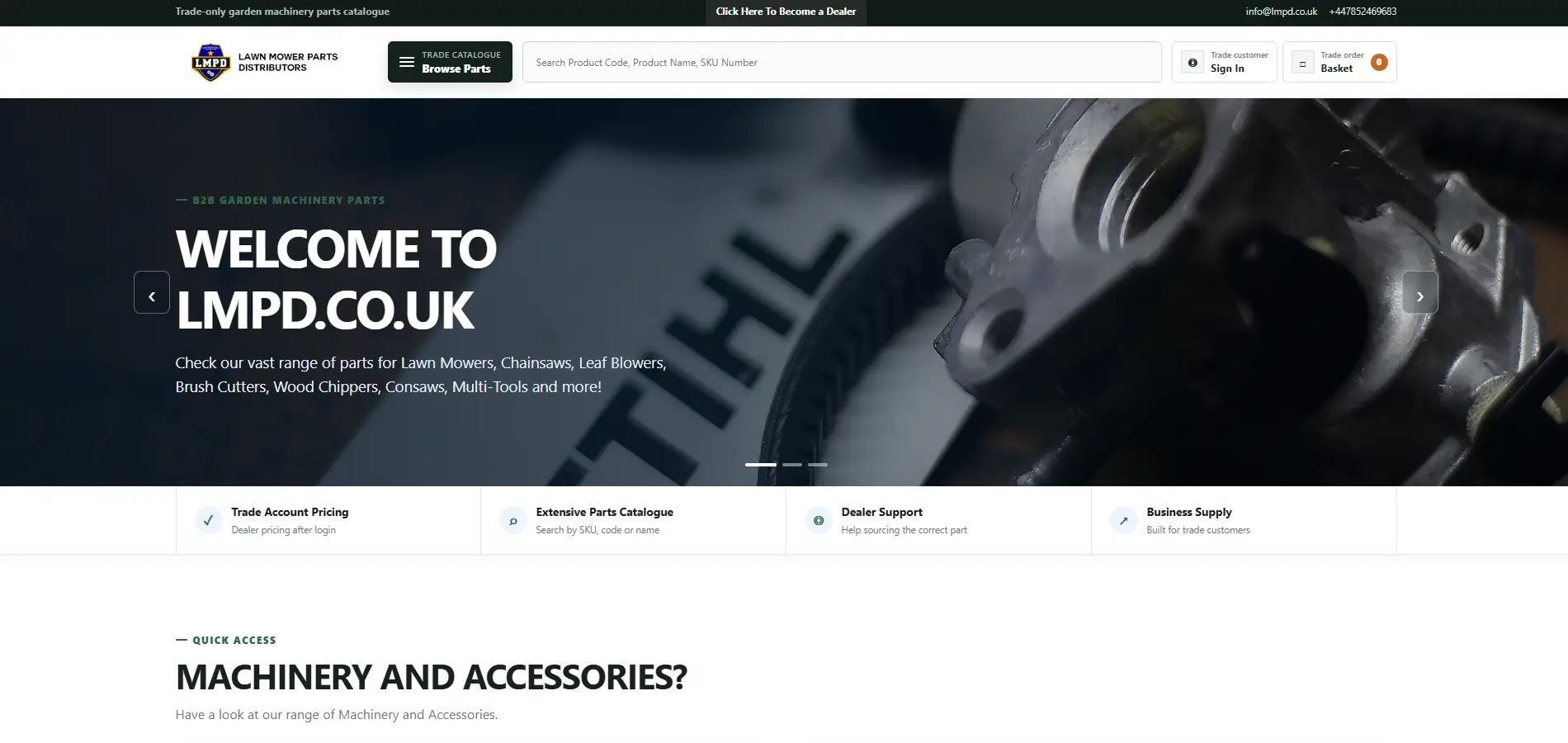 Lawn Mower Parts Distributors - United Kingdom